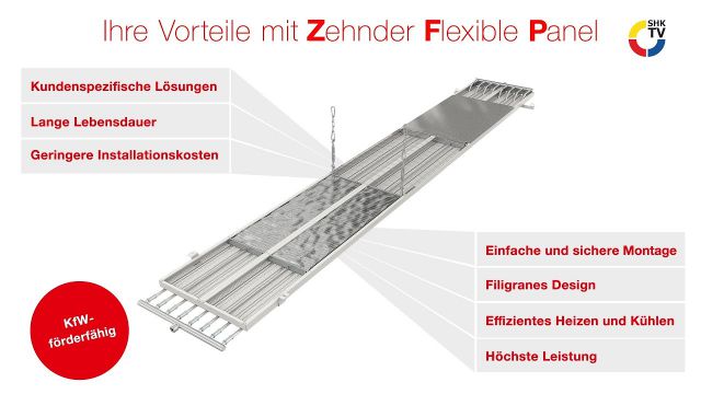 Embedded thumbnail for Zehnder ZFP Deckenstrahlplatten