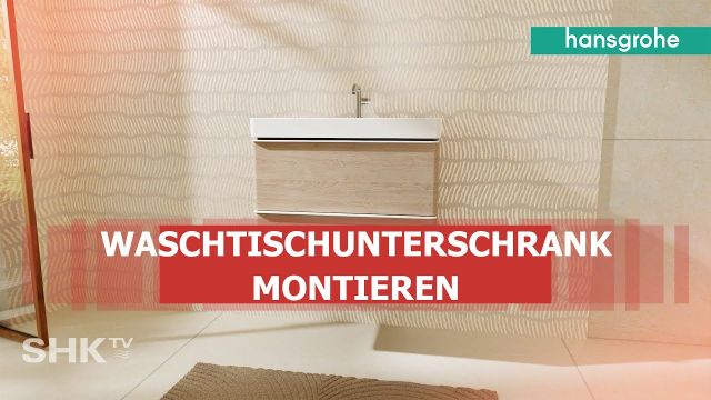 Embedded thumbnail for hansgrohe Waschtischunterschrank