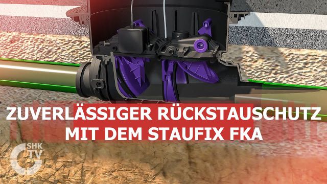 Embedded thumbnail for Einsatzbereiche Rückstauverschluss Staufix FKA