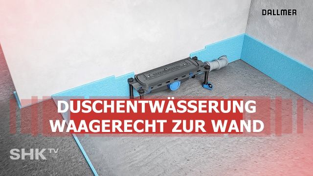 Embedded thumbnail for Duschablauf mit Wandentwässerung montieren – Dallmer DallFlex 2.0