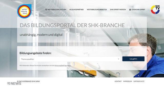 Embedded thumbnail for Fachverband SHK NRW stellt Bildungsportal vor
