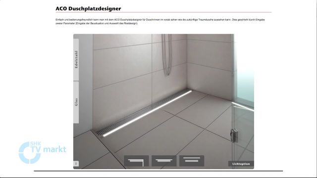 Embedded thumbnail for ACO: Online-Duschrinnen-Konfigurator 
