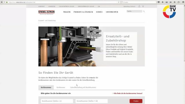 Embedded thumbnail for Stiebel Eltron: Ersatzteil- und Zubehörshop