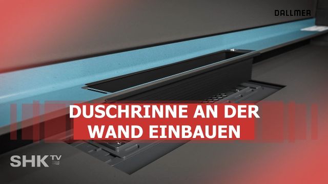 Embedded thumbnail for Duschrinne richtig einbauen und abdichten – Dallmer CeraWall Select